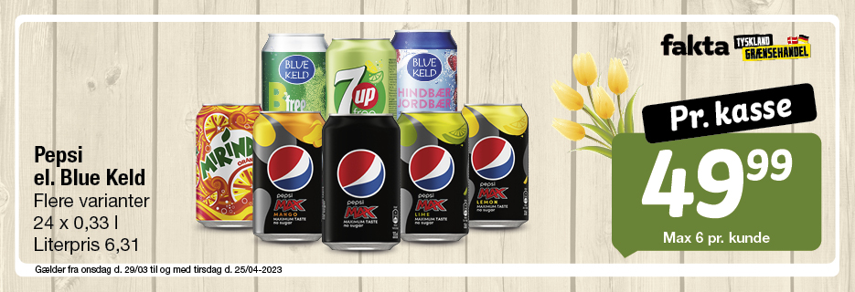 Pepsi Max, Pepsi, Mirinda, 7up