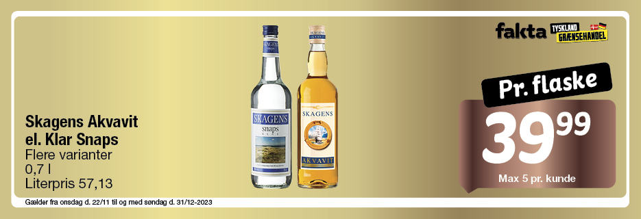 Skagens Akvavit el. Klar Snaps