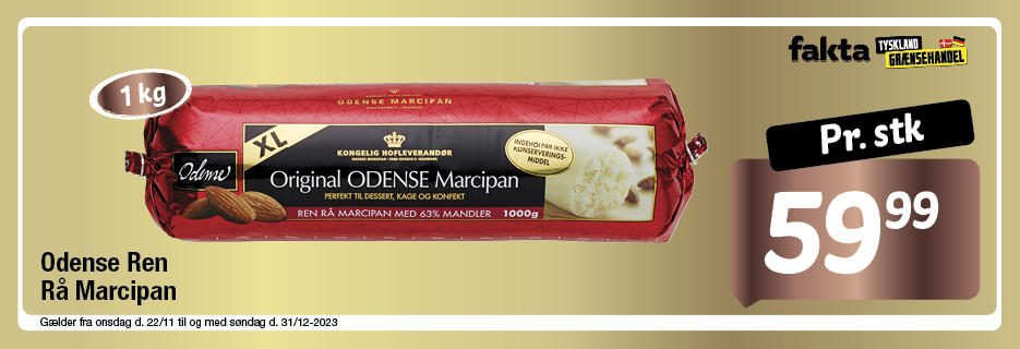 Odense Ren Rå Marcipan
