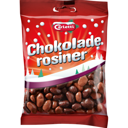 Carletti Chokoladerosiner Jul 290 g