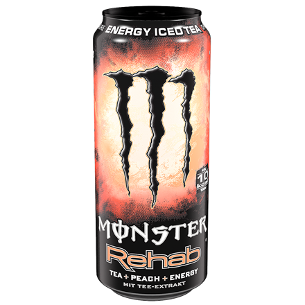 Monster Rehab Peach Tea Energy 12x0,5 l