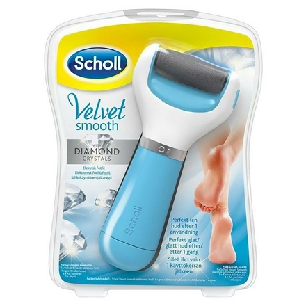 Scholl Velvet Smooth Diamond Blå Elektronisk Fodfil
