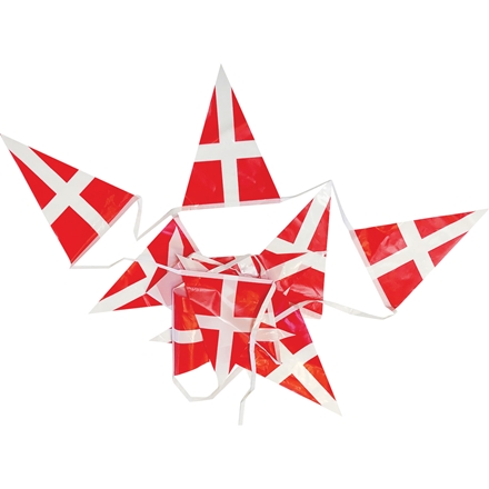 Guirlande Med 12 Flag Plast Trekantet