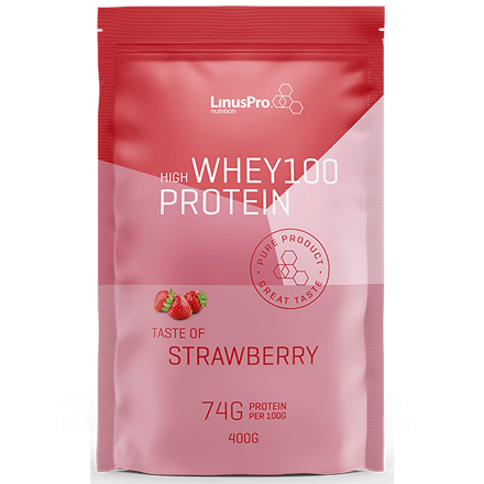 LinusPro Whey100 Jordbær 400 g