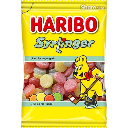 Haribo Syrlinger 375 g