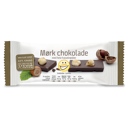 EASIS Mørk Chokolade Med Nød 24 g