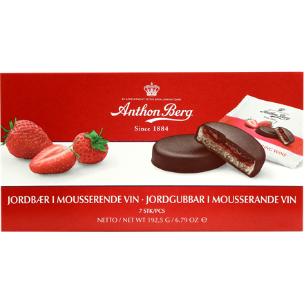 Anthon Berg Jordbær i Mousserende Vin 192,5g