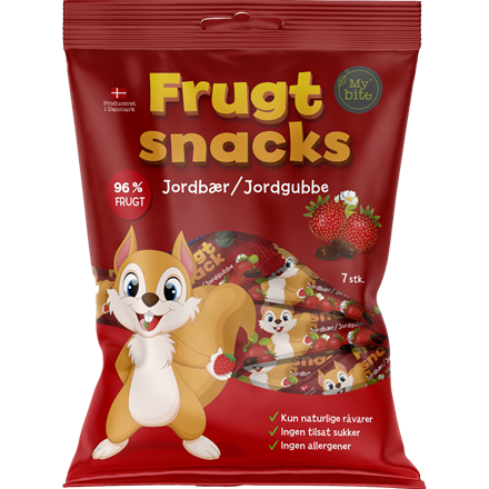 Nordthy MyBite Frugtsnacks Jordbær 100g