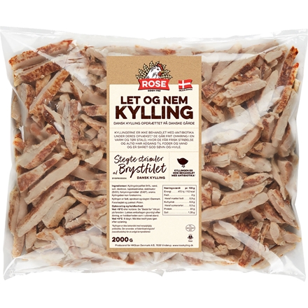 Rose Kyllinge Stegte Strimler 2 kg