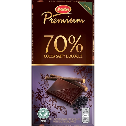 Marabou Premium Salty Liquorice Cocoa 100 g