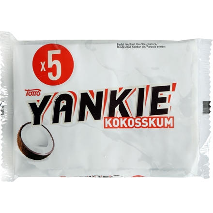 Toms Yankie Kokosskum 5-pak 200 g 