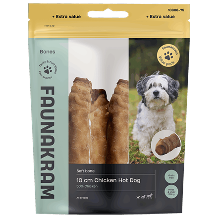 Faunakram Faunakram Chicken Hot Dog 300 g 10 cm