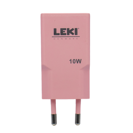 Leki Denmark USB-C Pink Power Adapter 10W