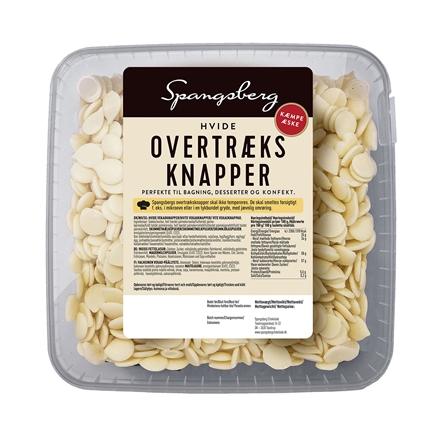 Spangsberg Overtræksknapper Hvid 600 g