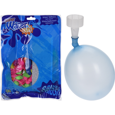 Vandballon selvlukkende m/100 Balloner