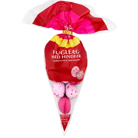 Anthon Berg Fugleæg med Hindbær 124 g