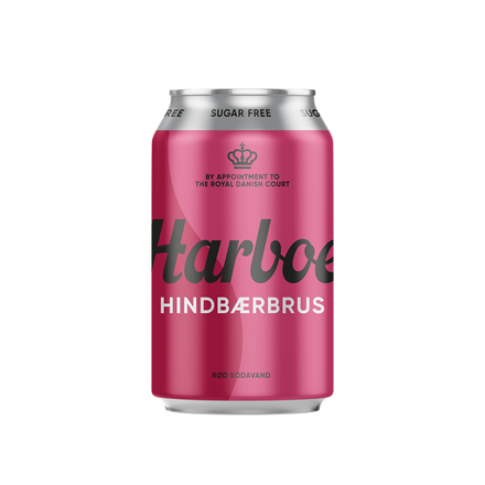 Harboe Hindbær 0% Sugar 24x0,33 l