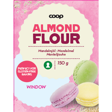 Coop Mandelmel 150 g