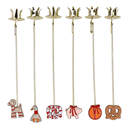 Lyseholdere til Juletræslys 6-stk