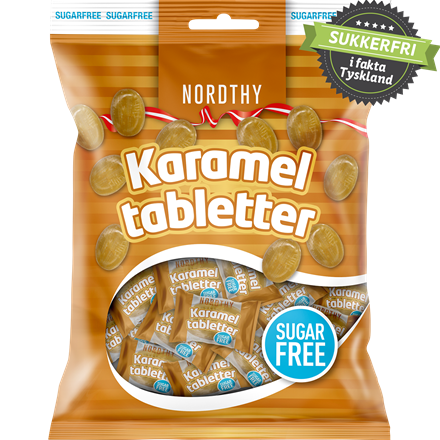 Nordthy Sukkerfrie Karameltabletter 125 g