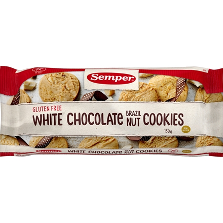 Semper Glutenfri White Choc Cookies 150 gr