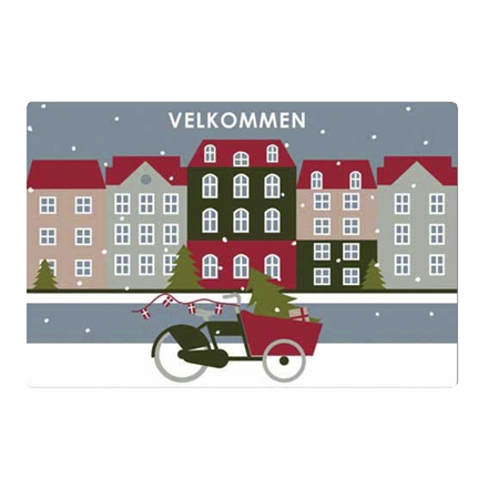 Dørmåtte jul "Velkommen"