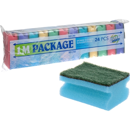 Opvaskesvampe 24 stk