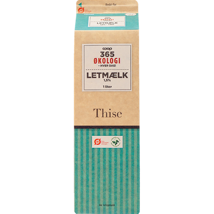 365 Økologi Letmælk 1 l