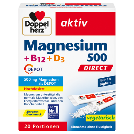 DH Magnesium 500 + B12 + D3 Depot direct 20 Port.
