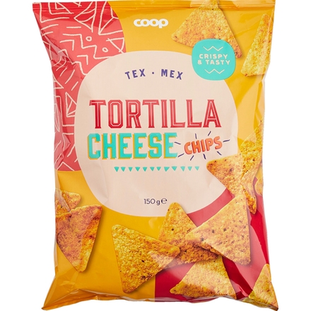 Coop Tortilla Chips Cheese 150 g