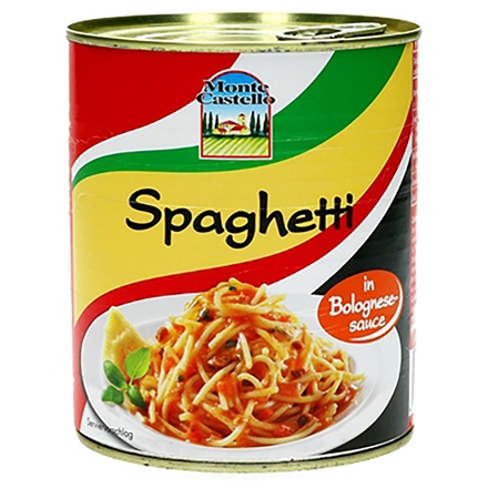 Monte Castello Spaghetti 250 gmit Tomaten-Sahne Sauce  2-3 Portionen