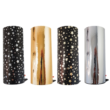 Bordbombe 19,5 cm Stjerner Guld/Sølv