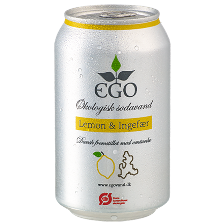 EGO Øko Sodavand Lemon & Ingefær 24x0,33 l