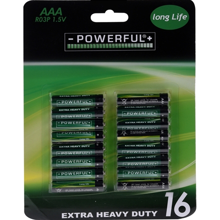 Batteri AAA 16 Stk