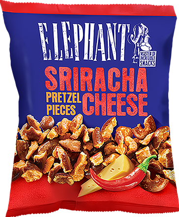 Elephant Pretzel Pieces Sriracha Cheese 125 g