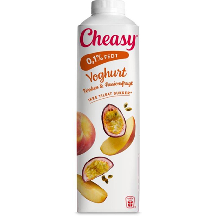 Cheasy Fersken & Passionsfrugt 1,0l