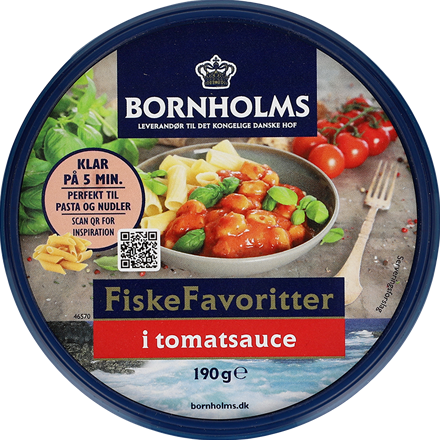 Bornholms FiskeFavoritter med Tomatsauce 190g