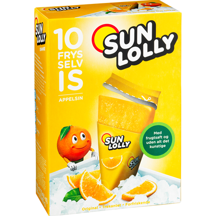 Sun Lolly Appelsin 10er pak 650 g