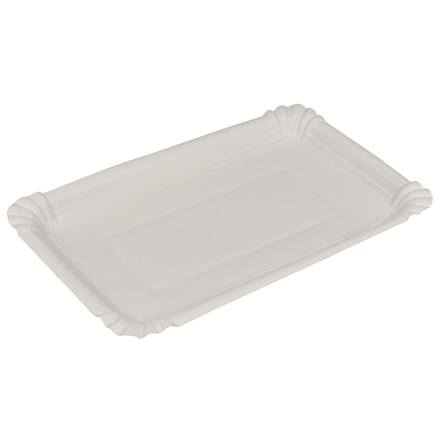 Pølsebakke, 20x13cm, hvid, 250 stk