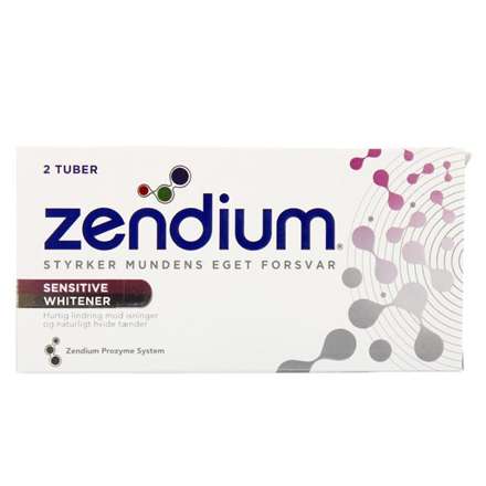Zendium Tandpasta Sensitive Whitener 2x50 ml