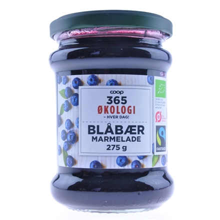 365 Økologi Blåbærmarmelade 275 g