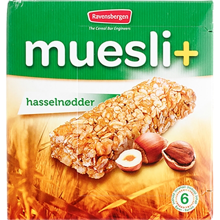 Ravensbergen Müslibars med nødder 126gr