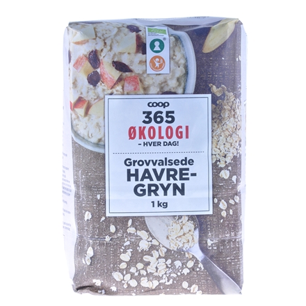 365 Økologi Havregryn, Grove 1 kg