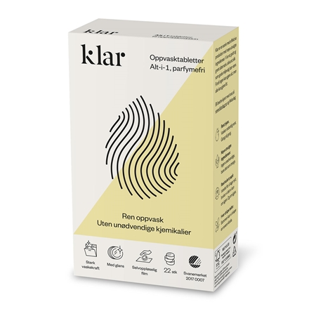 Klar Opvasketabletter 22 stk
