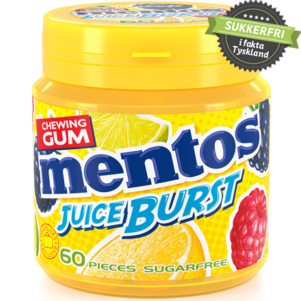 Mentos Gum Juice Burst Yellow 120 g