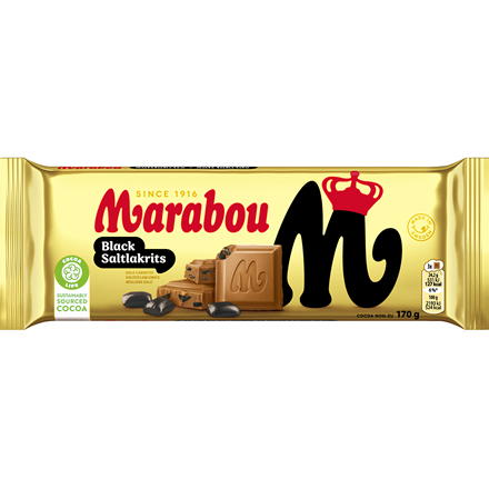 Marabou Black Saltlakrids 170 g 