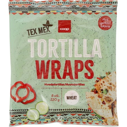 Coop Tortillas 20 cm 8 Stk 320 g