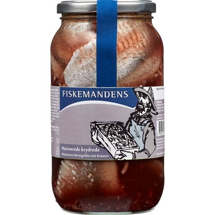 Fiskemandens Kryddermarinerede Sild 1150 g