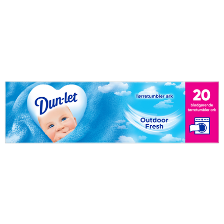Dun-Let Dryer Sheets Outdoor Fresh 20 stk