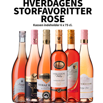 Hverdagens Storfavoritter Rosé 6 x 0,75 l